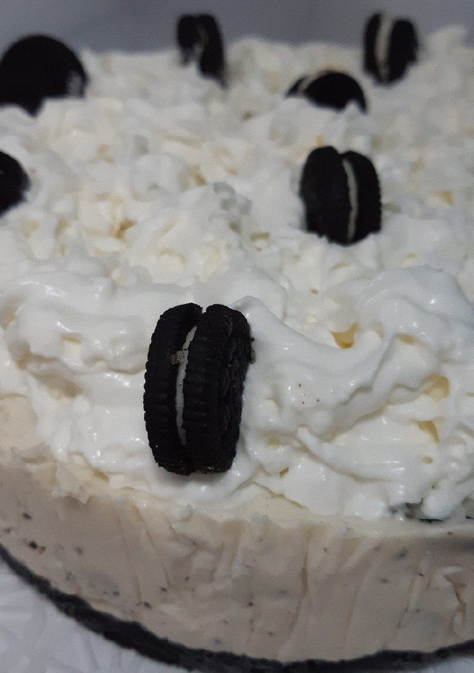 Una foto de Pie de galleta oreo sin horno