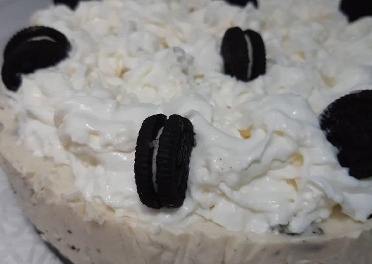 Pie de galleta oreo sin horno