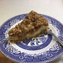 A picture of Apple and sour cream cake #mycookbook.