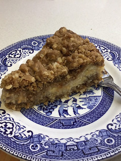 A picture of Apple and sour cream cake #mycookbook.