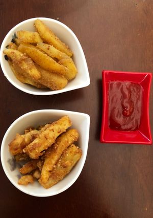A picture of Nutty Goujons.