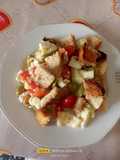 Insalata di pomodori, cetrioli e feta
