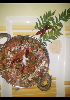 A picture of Carrot Green beans poriyal.