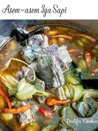 Langkah Gampang Menyiapkan Resep 130. Asem Asem Iga Sapi Anti Ribet, Lezat