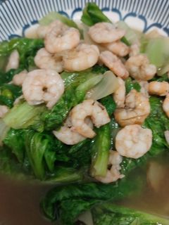 Foto resep Tumis selada bokor udang