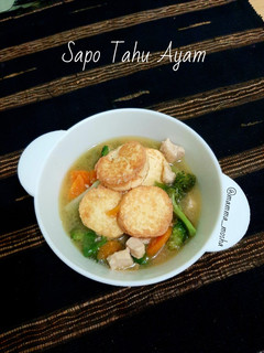 Foto resep Sapo Tahu Ayam mpasi 1y+