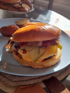 Smashed burger recept fotója
