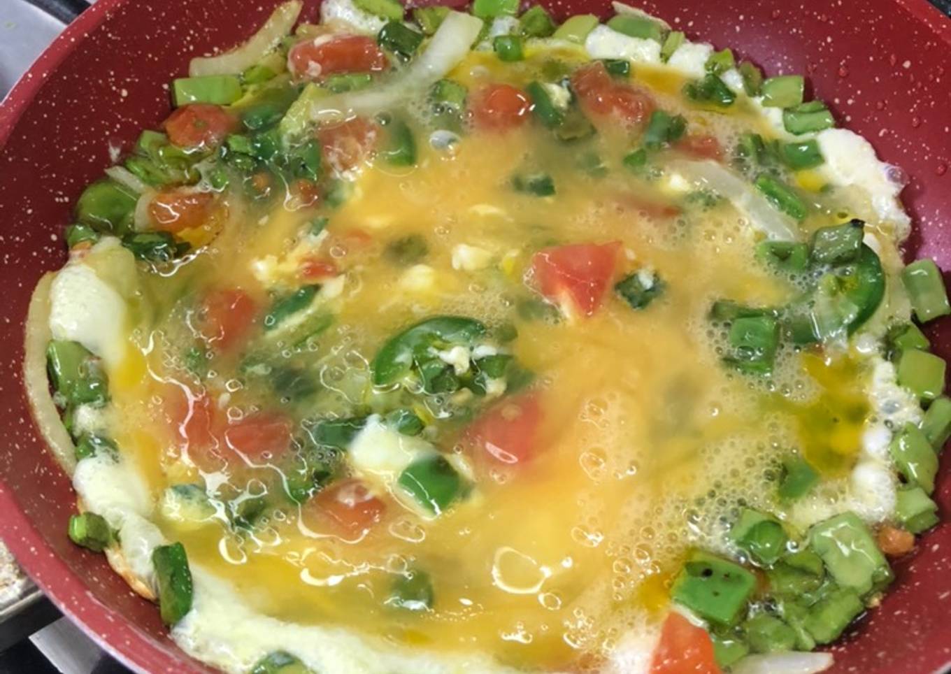 Huevo revuelto con Nopales al estilo Sonorense
