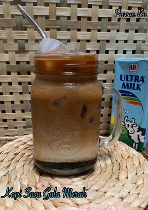 Foto resep Es Kopi Susu Gula Merah