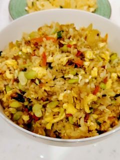 素炒飯(方便素)(清冰箱料理) 的食譜成品照片
