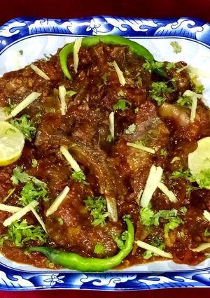 A picture of Mutton karahi.