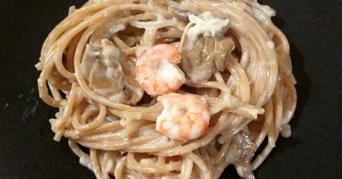 Resep Low Calorie Spaghetti with Cream Cheese Sauce (less than 300 kcal