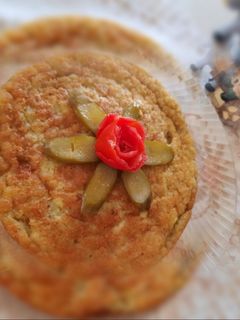 عکسی از دستور کوکو سیب زمینی فقط با سفیده تخم مرغ
