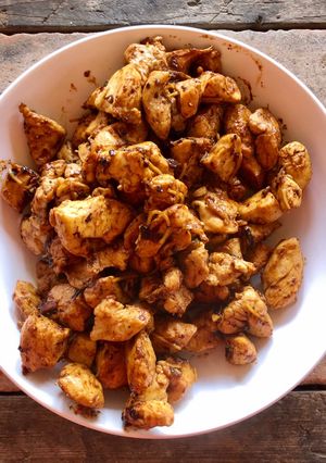 Une photo de Poulet mariné à la plancha