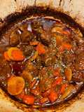 Beef stew in a Dutch Oven