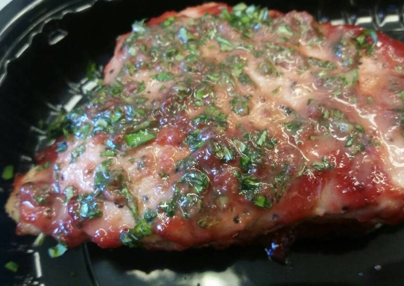 Cranberry-Basil Pork Chops