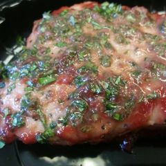 A picture of Cranberry-Basil Pork Chops.