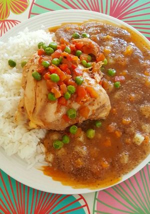 Una foto de Quinua con pollo