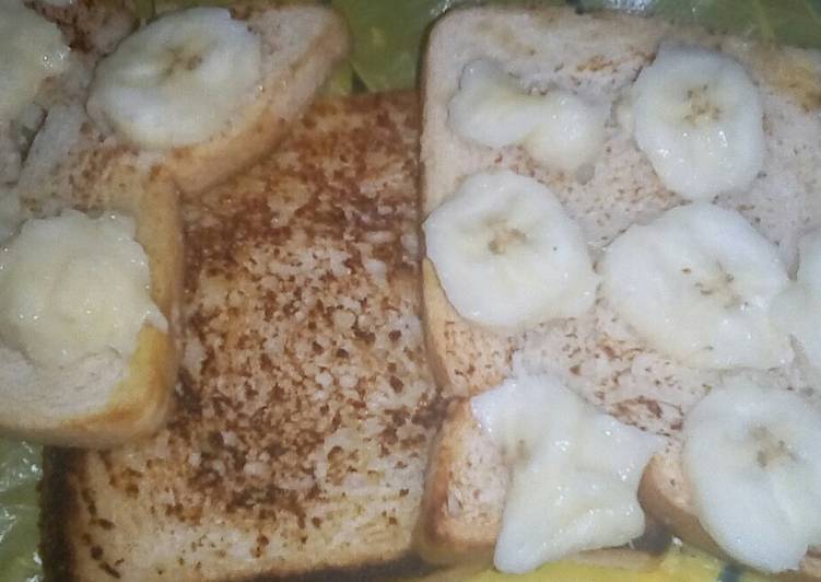 Steps to Make Speedy French toast bread with banana