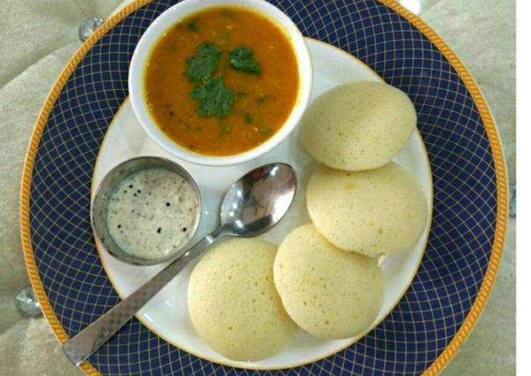 Idli Sambar रेसिपी बनाने की विधि in Hindi by anju ...