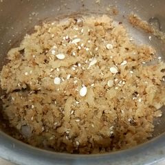 A picture of Diet kadu halwa with sooji.