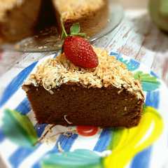 A picture of Banana Chocolate Spongecake.