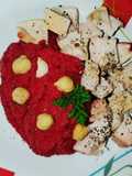 Hummus de Remolacha con Pechuga de Pavo
