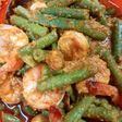 Tumis udang kacang panjang bumbu kuning
