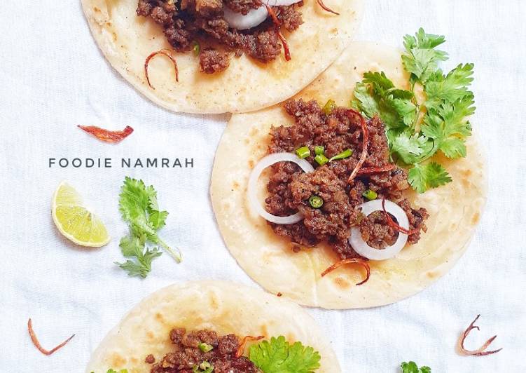 How to Make Quick Seek kabab keema tacos