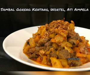 Resep mudah Sambal Goreng Kentang, Wortel, Ati Ampela Praktis Enak