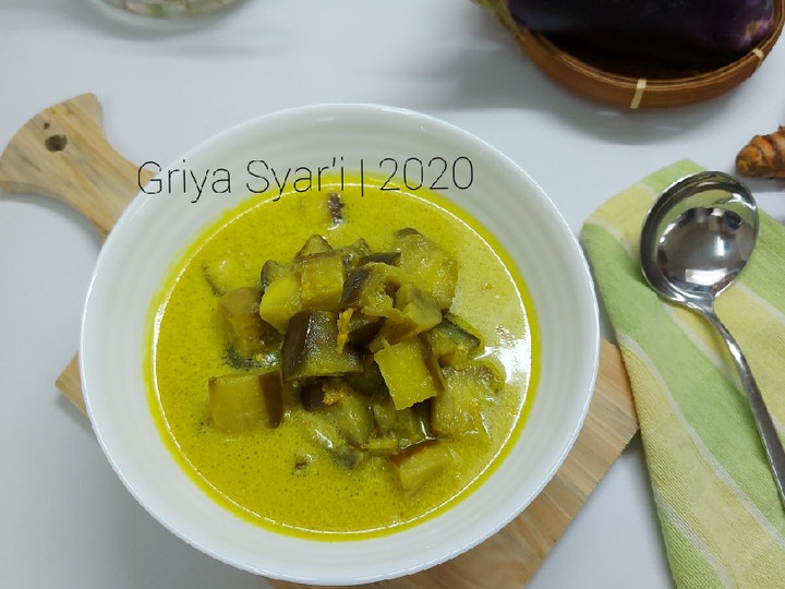 Ini dia! Resep praktis membuat Terung Masak Gurih Kuah Kuning dijamin enak