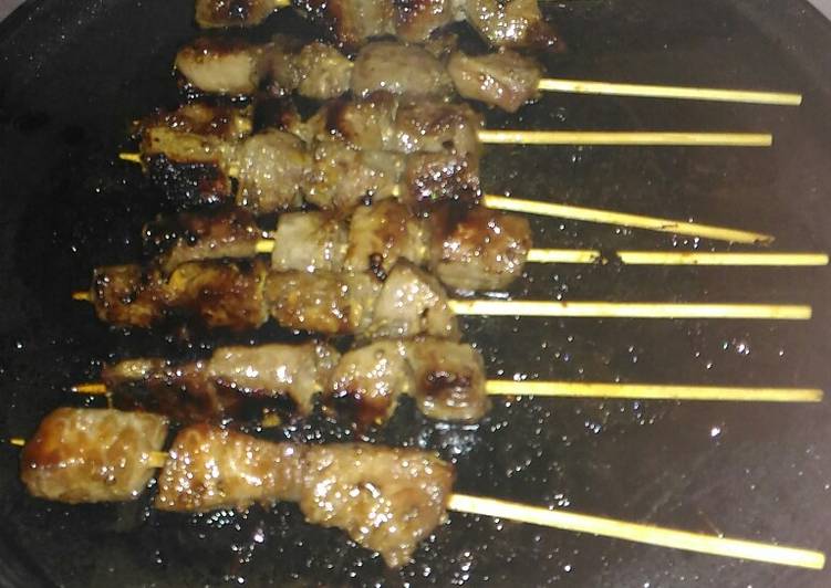 Sate teflon empuk dan mudah