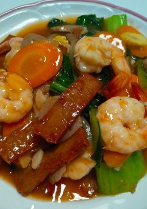 Foto resep Cap cay udang bakso
