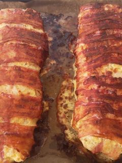 Baconba tekert, sajtos csirkemell. 🥓🍗🧀 recept fotója