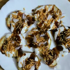 Sweet potato Disc Chaat A picture of Sweet potato Disc Chaat.