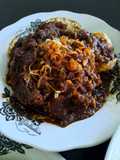 Tahu telur kuah petis