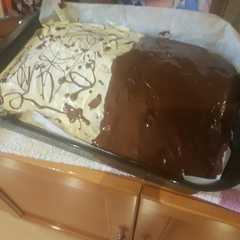 Una foto de Torta de naranja y techo chocolate