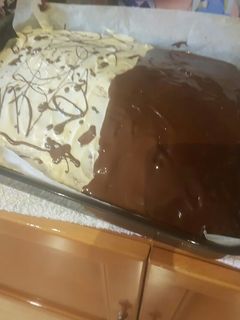 Una foto de Torta de naranja y techo chocolate