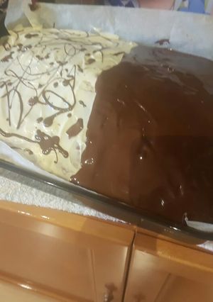 Una foto de Torta de naranja y techo chocolate