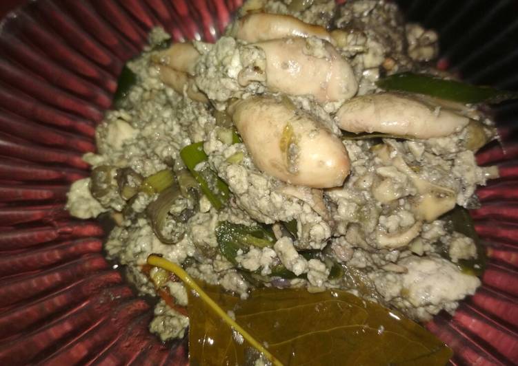 Tumis cumi asin tahu putih simple