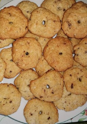 Foto di Biscotti con gocce di cioccolato