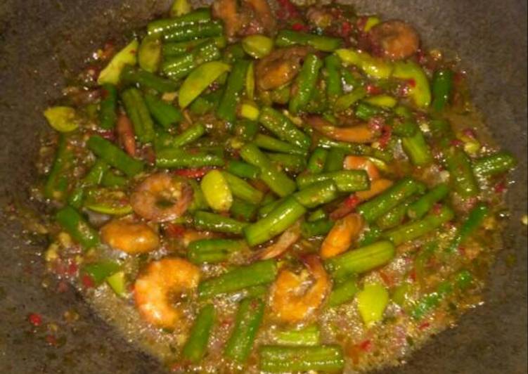 Langkah Mudah untuk Membuat Kacang Panjang Tumis petai &amp; Udang, Lezat Sekali