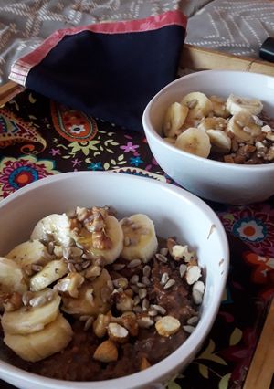 Una foto de Avena cocida con leche (Porridge)
