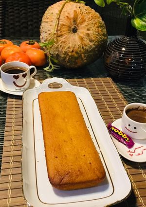 عکسی از دستور 🎃🎃 کیک کدو حلوایی تک تخم مرغی 🎃🎃