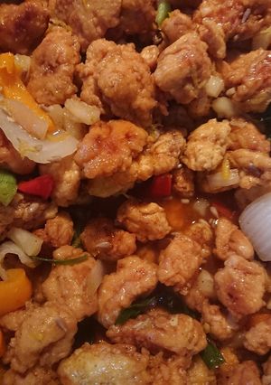 Una foto de Pollo agridulce