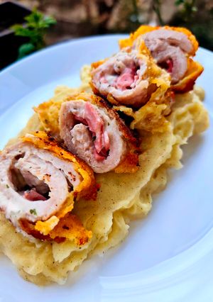 Juhtúrós, sajtkrémes, sonkás karaj 🧀 recept fotója