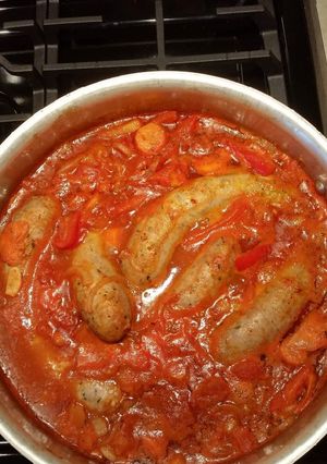 Una foto de Chorizo a la pomarola