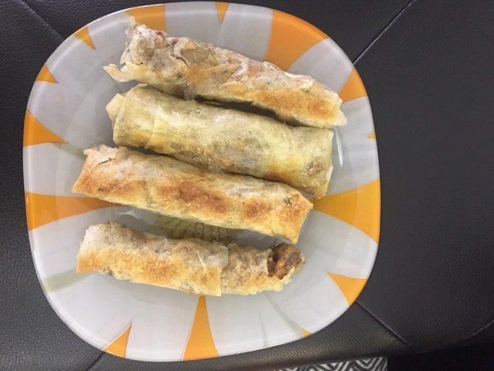 How To Make رلّات مسخن Ayam dan bawang gulung which So Delicious