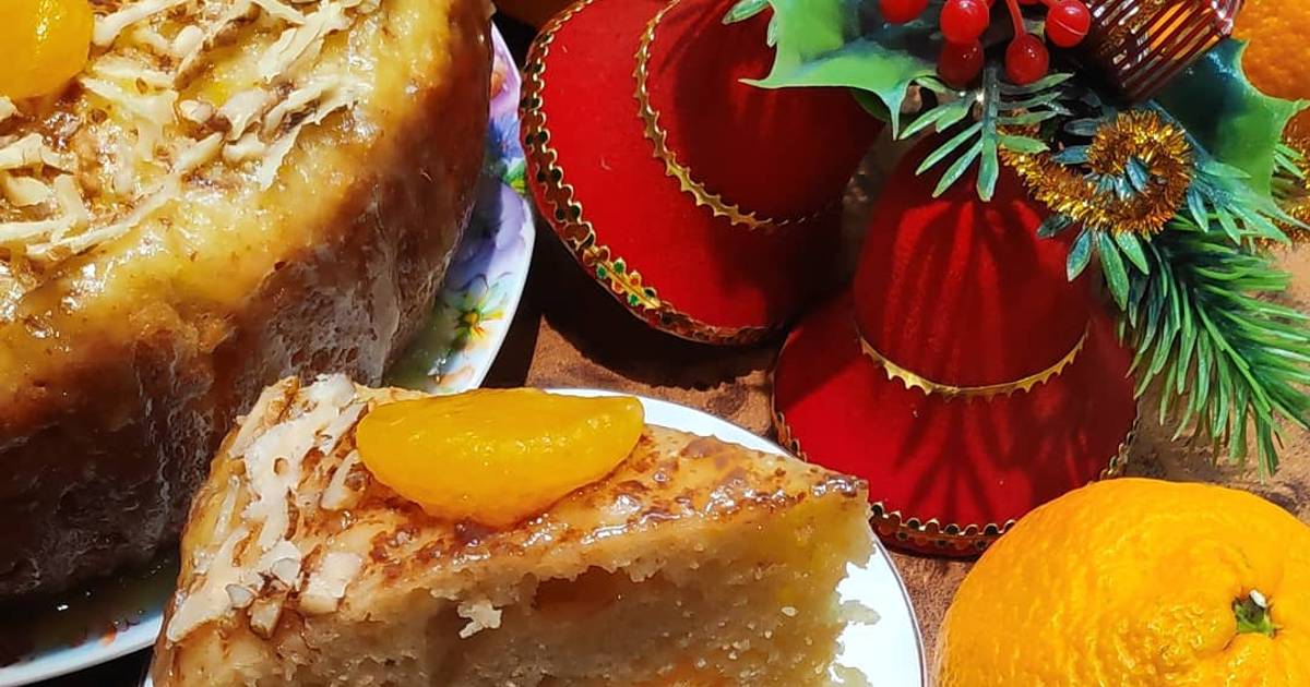 Рецепт пирога с мандаринами в духовке пошагово с фото простые и вкусные