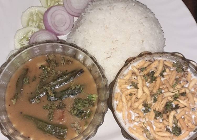 Sindhi Style Kadi Chawal (RICE🍚🍚)😋😋